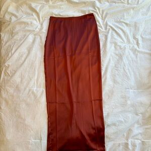 Maxi Satin Skirt